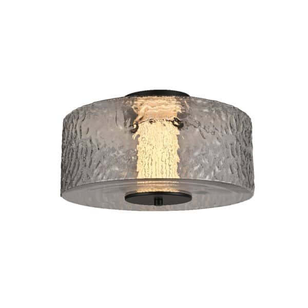ΦΩΤΙΣΤΙΚΟ ΟΡΟΦΗΣ ACA HMX24153A ΜΑΥΡΟ ΔΙΑΦΑΝΕΣ LED 12W 3000K IP20 D36XH18CM
