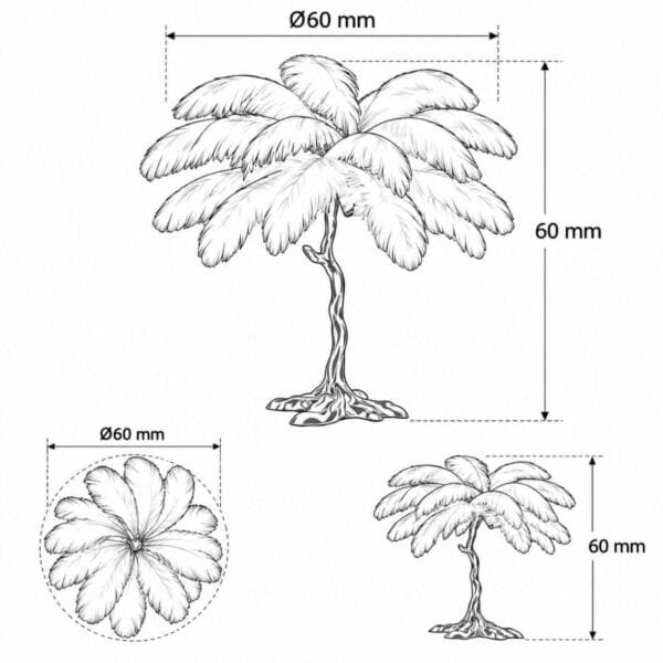 Ostrich Feather Επιτραπέζιο Φωτιστικό Με Πούπουλο D60