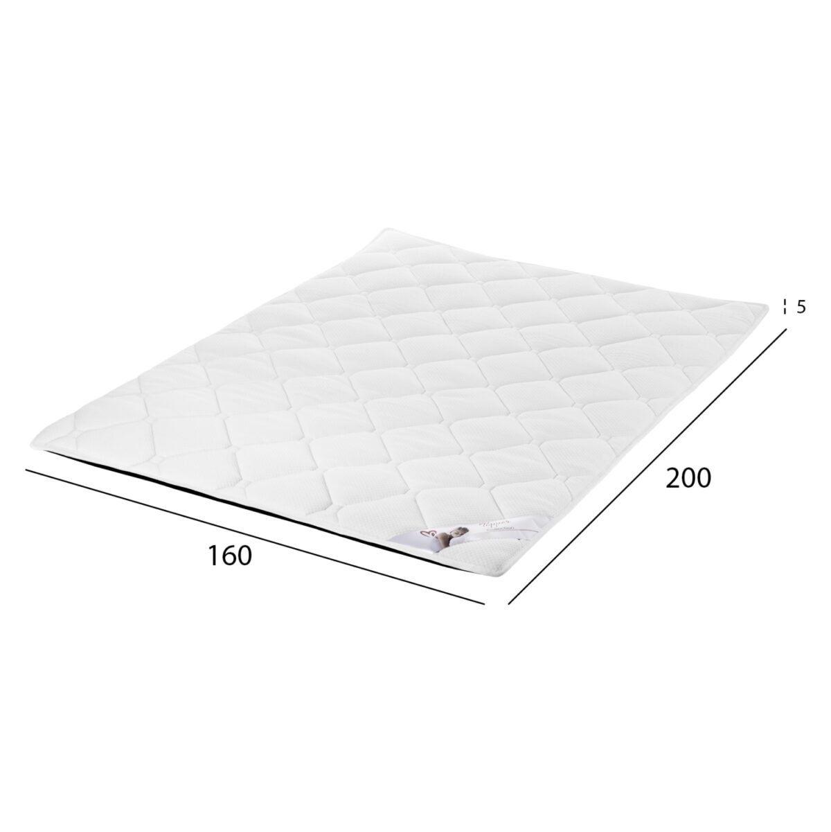 ΑΝΩΣΤΡΩΜΑ HM670.06 ΜΕ FOAM ΛΕΥΚΟ 160x200x5Y εκ. - Image 2