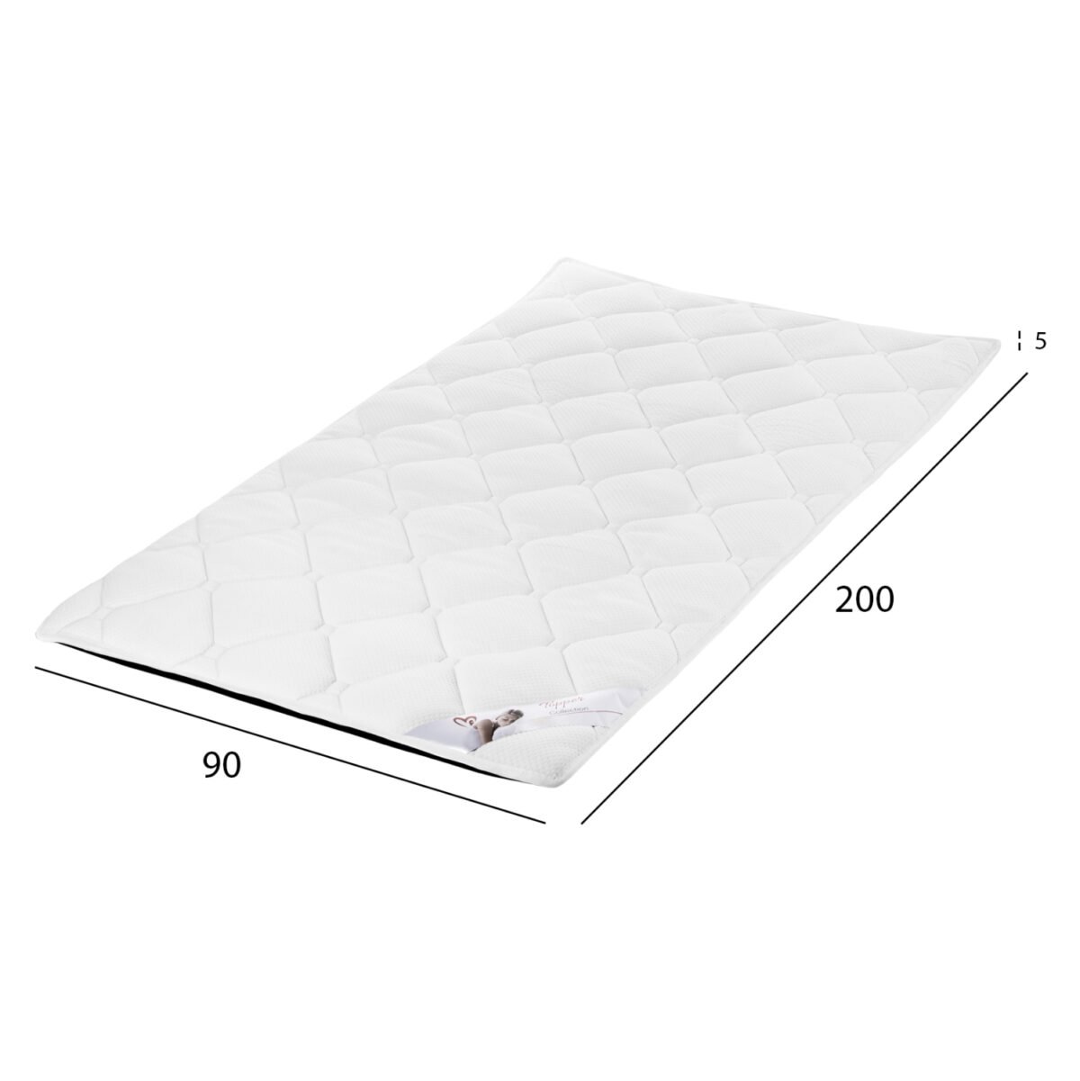 ΑΝΩΣΤΡΩΜΑ HM670.07 ΜΕ FOAM ΛΕΥΚΟ 90x200x5Y εκ. - Image 2