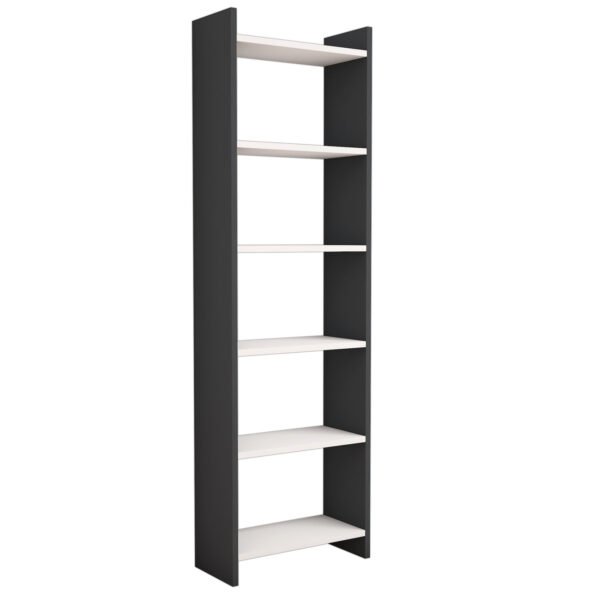 ΒΙΒΛΙΟΘΗΚΗ CLASSIKER HM9226.13 ΜΕΛΑΜΙΝΗΣ ΓΚΡΙ-ΛΕΥΚΟ 48,5x22x160Υεκ. - Image 4