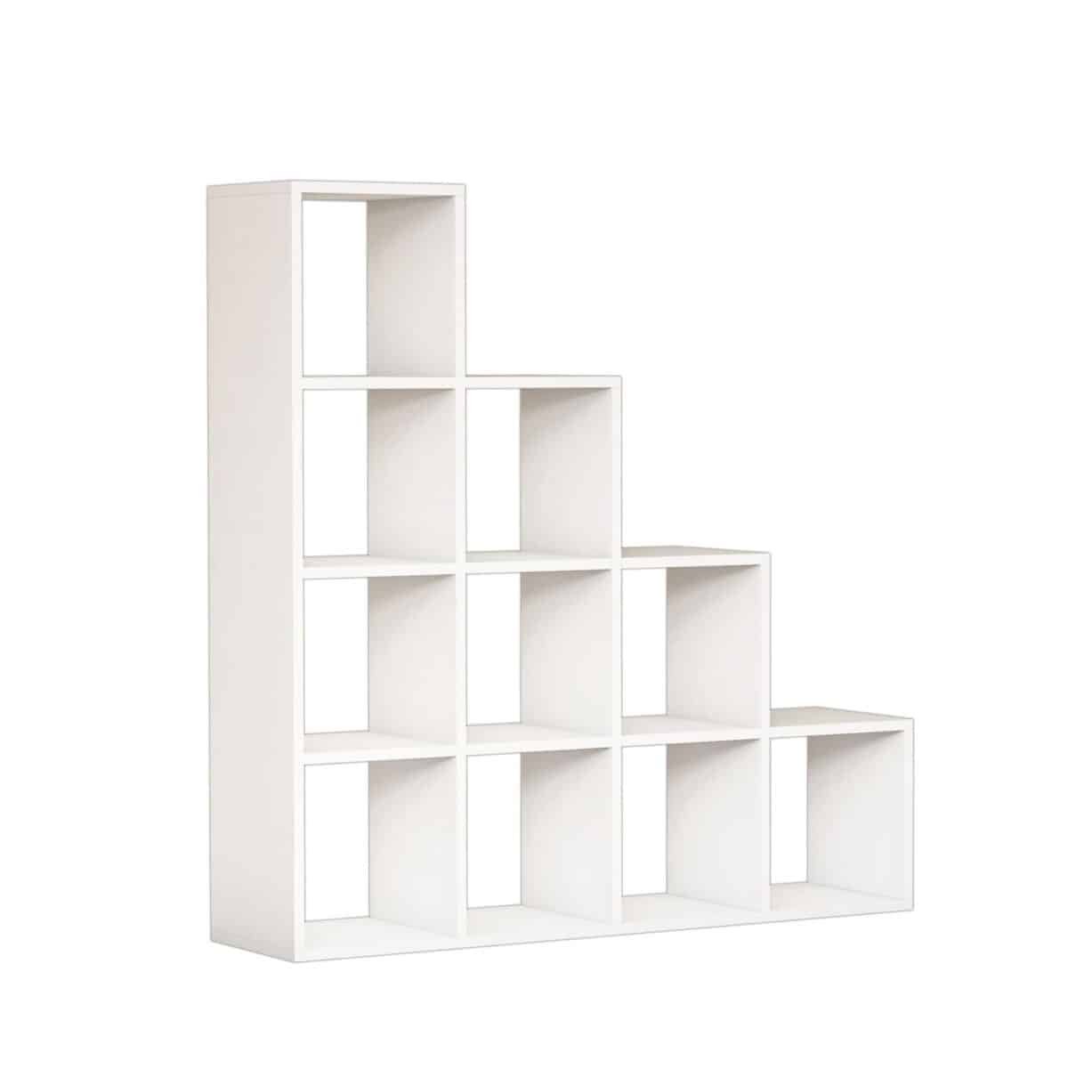 ΒΙΒΛΙΟΘΗΚΗ ΜΕΛΑΜΙΝΗΣ SCALE ΛΕΥΚΟ 120x30x123,6Υεκ.HM9238.11 - Image 4