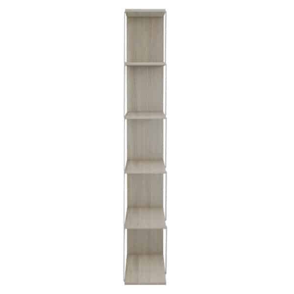 ΒΙΒΛΙΟΘΗΚΗ ΜΕΛΑΜΙΝΗΣ MINI TARS SONOMA ΛΕΥΚΟ HM2241.11 65x22-24x146Υεκ. - Image 5
