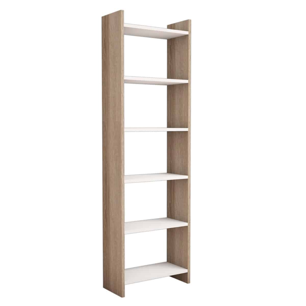 ΒΙΒΛΙΟΘΗΚΗ CLASSIKER HM9226.12 ΜΕΛΑΜΙΝΗΣ SONΟMA-ΛΕΥΚΟ 48,5x22x160Υεκ. - Image 4