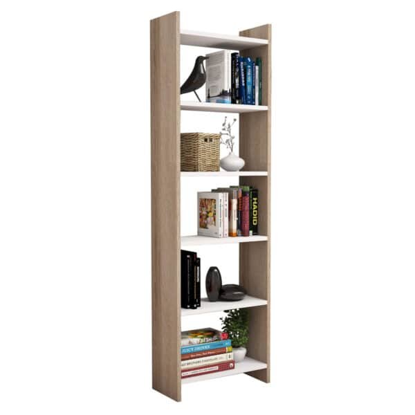 ΒΙΒΛΙΟΘΗΚΗ CLASSIKER HM9226.12 ΜΕΛΑΜΙΝΗΣ SONΟMA-ΛΕΥΚΟ 48