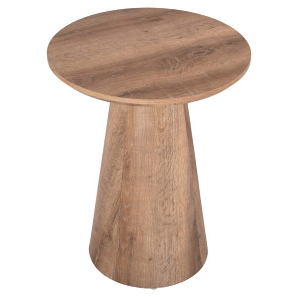 ΒΟΗΘΗΤΙΚΟ ΤΡΑΠΕΖΑΚΙ KARAN HM18029 MDF ΣΕ ΦΥΣΙΚΟ ΧΡΩΜΑ ΞΥΛΟΥ Φ45x56,5Υεκ - Image 4