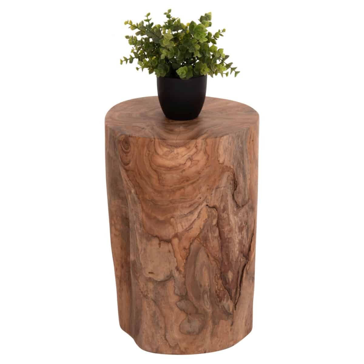 ΒΟΗΘΗΤΙΚΟ ΤΡΑΠΕΖΑΚΙ/ΣΚΑΜΠΟ TRONCO HM9374.21 ΞΥΛΟ TEAK--ΦΥΣΙΚΟ Φ30x45Υεκ. - Image 3