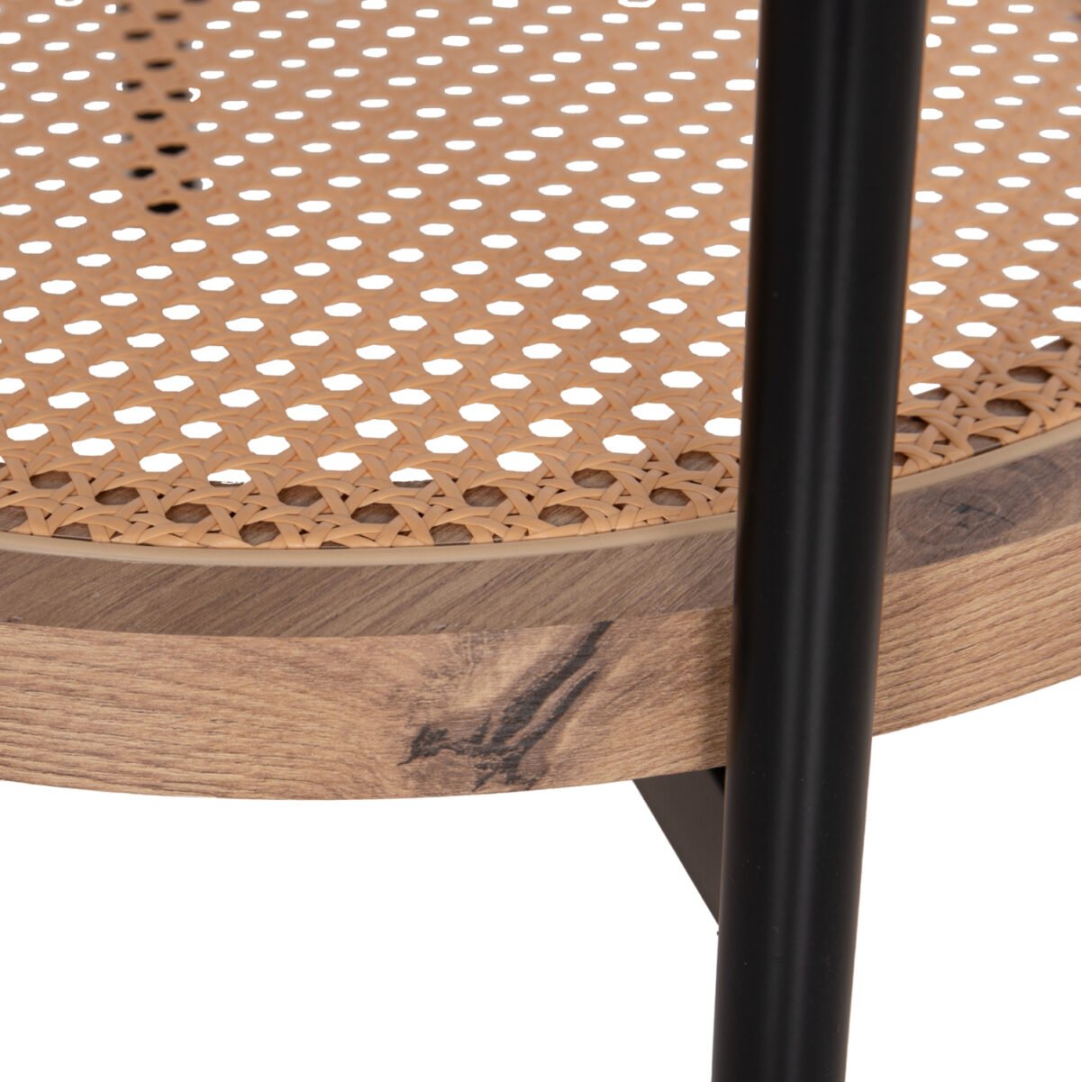 ΒΟΗΘΗΤΙΚΟ ΤΡΑΠΕΖΙ SEITZ HM18031 ΓΥΑΛΙ TOP-ΜΕΤΑΛΛΟ-RATTAN ΣΕ ΦΥΣΙΚΟ Φ50x56Υεκ. - Image 7