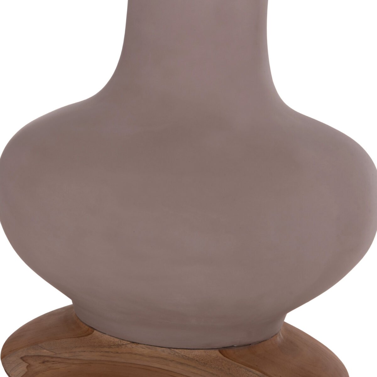 ΔΙΑΚΟΣΜΗΤΙΚΟ ΒΑΖΟ ΔΑΠΕΔΟΥ NEBULA HM4660.05L FIBER CEMENT TAUPE--ΞΥΛΟ ΤΕΑΚ Φ45x172Υεκ - Image 10