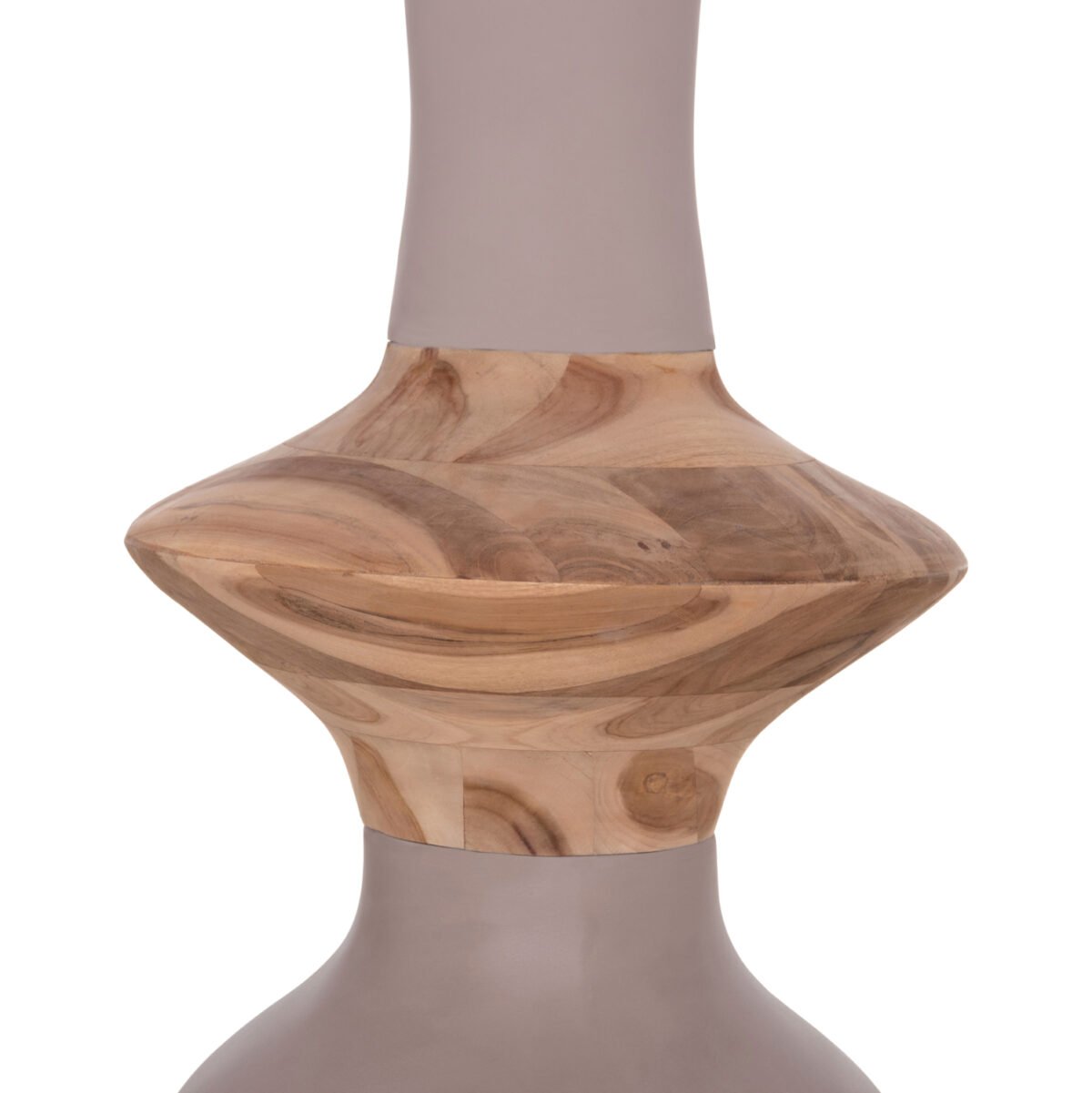 ΔΙΑΚΟΣΜΗΤΙΚΟ ΒΑΖΟ ΔΑΠΕΔΟΥ NEBULA HM4660.05S FIBER CEMENT TAUPE--ΞΥΛΟ ΤΕΑΚ Φ45x115Υεκ - Image 5