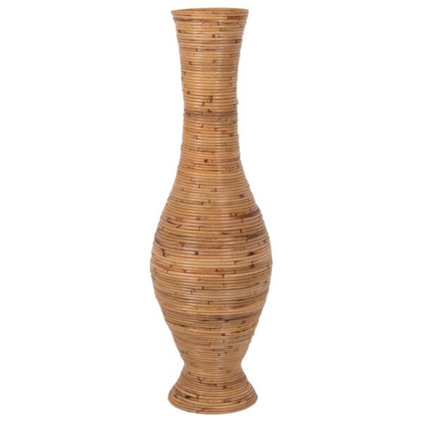 ΔΙΑΚΟΣΜΗΤΙΚΟ ΒΑΖΟ ΔΑΠΕΔΟΥ HM7852 RATTAN ΣΕ ΦΥΣΙΚΟ Φ30x100Yεκ. - Image 3