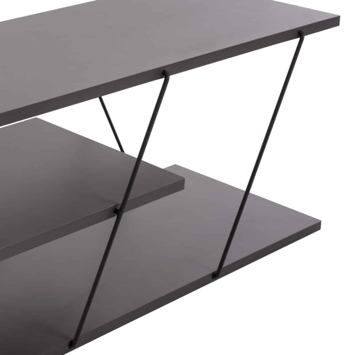 ΕΠΙΠΛΟ ΤΗΛΕΟΡΑΣΗΣ TARS HM8922.20 ΜΕΛΑΜΙΝΗ ΓΚΡΙ 120x32x33Yεκ. - Image 5