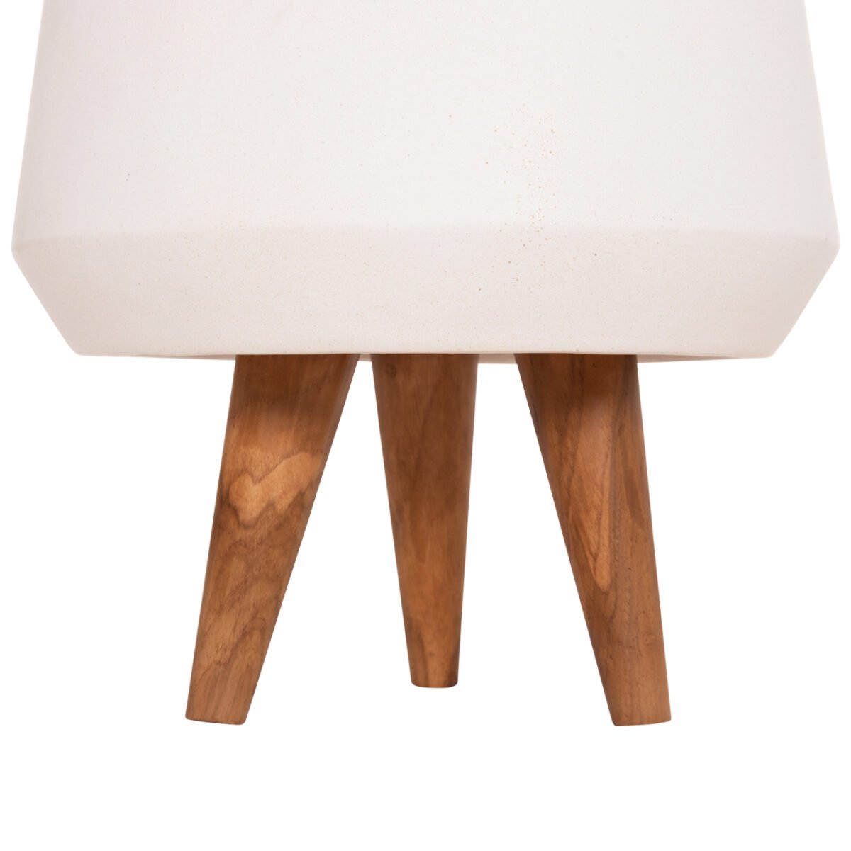 ΓΛΑΣΤΡΑ ΕΣΩΤ.ΧΩΡΟΥ QUAN HM4680.02S FIBER CEMENT ΛΕΥΚΟ--ΒΑΣΗ TEAK Φ37x36Υεκ - Image 5