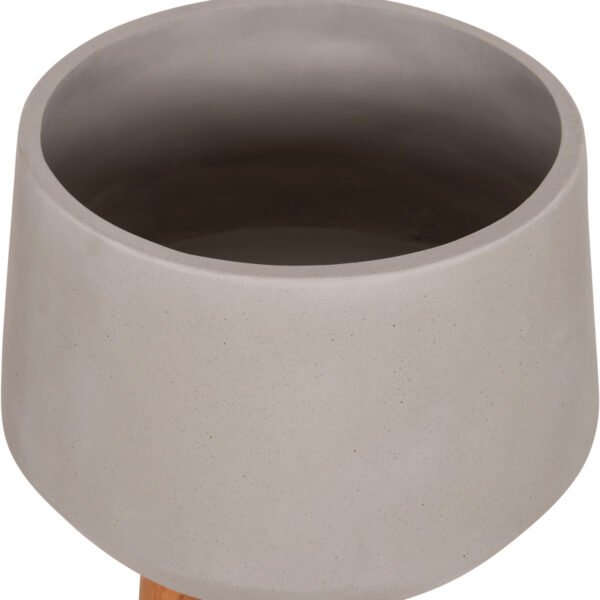 ΓΛΑΣΤΡΑ ΕΣΩΤ.ΧΩΡΟΥ QUAN HM4680.03L FIBER CEMENT ΓΚΡΙ--ΒΑΣΗ TEAK Φ38x62Υεκ - Image 8