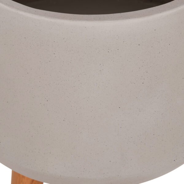 ΓΛΑΣΤΡΑ ΕΣΩΤ.ΧΩΡΟΥ QUAN HM4680.03L FIBER CEMENT ΓΚΡΙ--ΒΑΣΗ TEAK Φ38x62Υεκ - Image 10