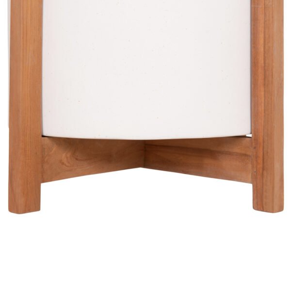 ΓΛΑΣΤΡΑ/ΚΑΣΠΟ ΕΣΩΤ.ΧΩΡΟΥ HOFF HM4682.02M FIBER CEMENT ΛΕΥΚΟ-TEAK ΒΑΣΗ Φ40x39Υεκ - Image 5