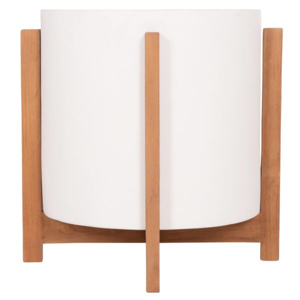 ΓΛΑΣΤΡΑ/ΚΑΣΠΟ ΕΣΩΤ.ΧΩΡΟΥ HOFF HM4682.02M FIBER CEMENT ΛΕΥΚΟ-TEAK ΒΑΣΗ Φ40x39Υεκ - Image 6