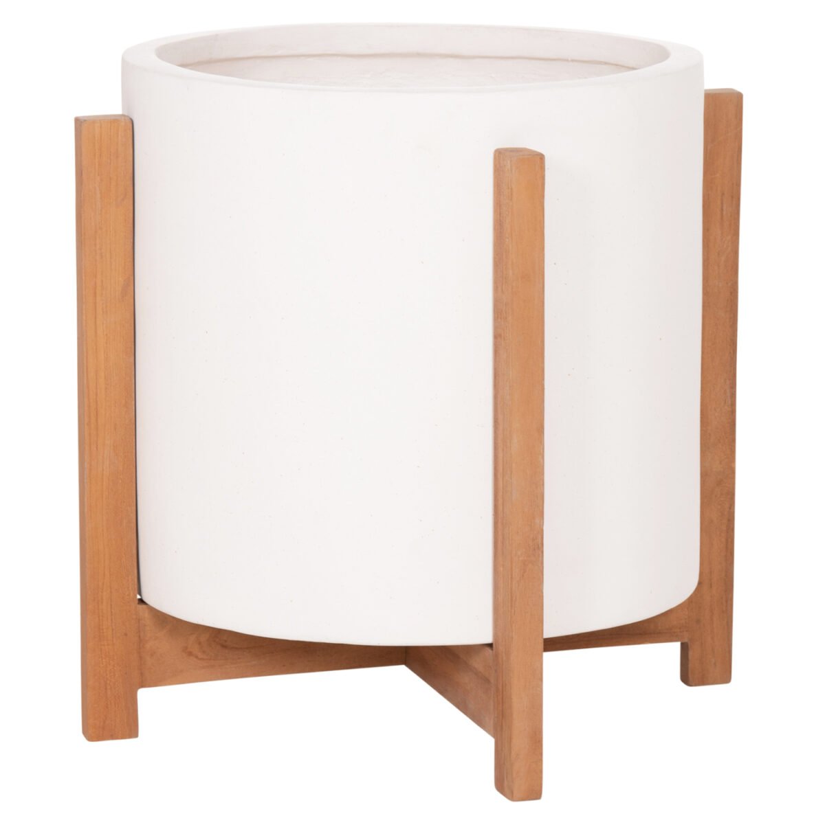 ΓΛΑΣΤΡΑ/ΚΑΣΠΟ ΕΣΩΤ.ΧΩΡΟΥ HOFF HM4682.02M FIBER CEMENT ΛΕΥΚΟ-TEAK ΒΑΣΗ Φ40x39Υεκ - Image 8