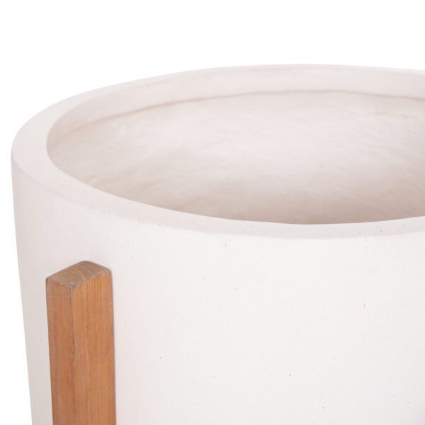ΓΛΑΣΤΡΑ/ΚΑΣΠΟ ΕΣΩΤ.ΧΩΡΟΥ HOFF HM4682.02M FIBER CEMENT ΛΕΥΚΟ-TEAK ΒΑΣΗ Φ40x39Υεκ - Image 9