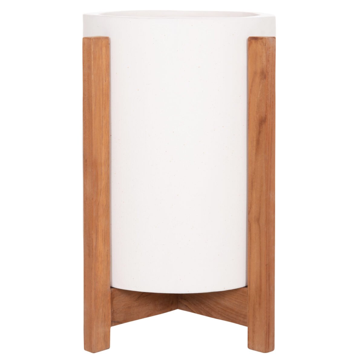 ΓΛΑΣΤΡΑ/ΚΑΣΠΟ ΕΣΩΤ.ΧΩΡΟΥ HOFF HM4682.02S FIBER CEMENT ΛΕΥΚΟ-TEAK ΒΑΣΗ Φ33x42Υεκ - Image 3
