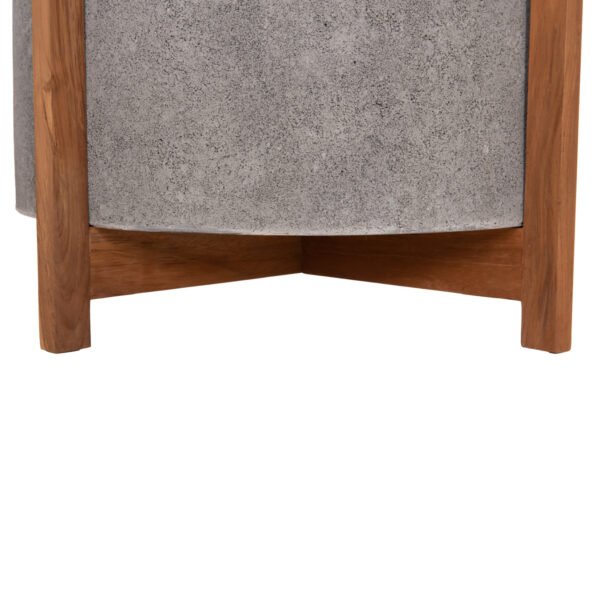 ΓΛΑΣΤΡΑ/ΚΑΣΠΟ ΕΣΩΤ.ΧΩΡΟΥ HOFF HM4682.03L FIBER CEMENT ΓΚΡΙ-TEAK ΒΑΣΗ Φ50x35Υεκ - Image 5