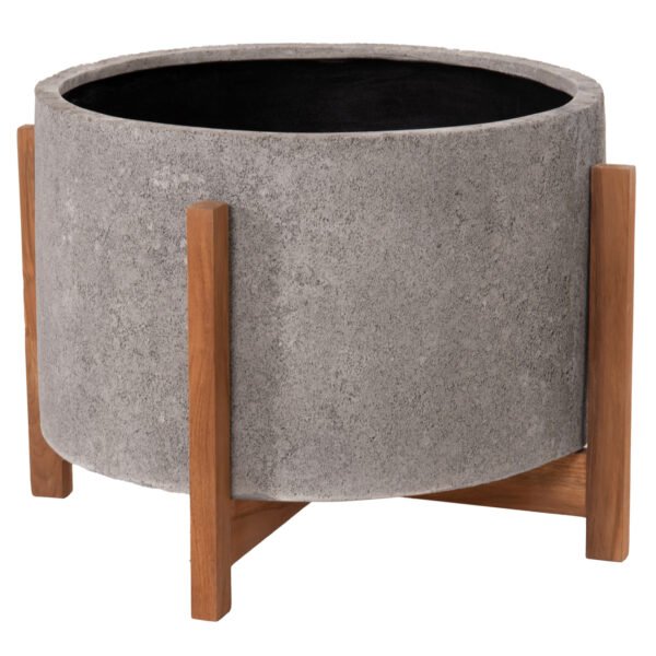 ΓΛΑΣΤΡΑ/ΚΑΣΠΟ ΕΣΩΤ.ΧΩΡΟΥ HOFF HM4682.03L FIBER CEMENT ΓΚΡΙ-TEAK ΒΑΣΗ Φ50x35Υεκ - Image 7