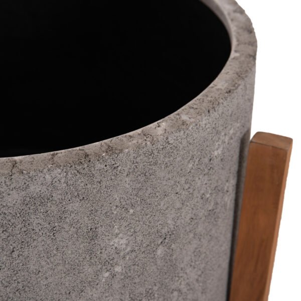 ΓΛΑΣΤΡΑ/ΚΑΣΠΟ ΕΣΩΤ.ΧΩΡΟΥ HOFF HM4682.03L FIBER CEMENT ΓΚΡΙ-TEAK ΒΑΣΗ Φ50x35Υεκ - Image 8