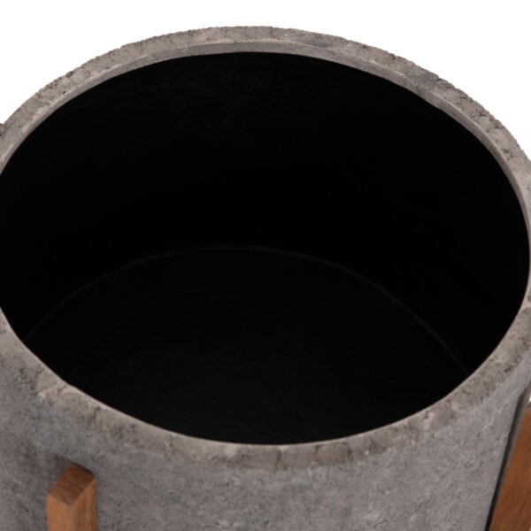 ΓΛΑΣΤΡΑ/ΚΑΣΠΟ ΕΣΩΤ.ΧΩΡΟΥ HOFF HM4682.03L FIBER CEMENT ΓΚΡΙ-TEAK ΒΑΣΗ Φ50x35Υεκ - Image 10
