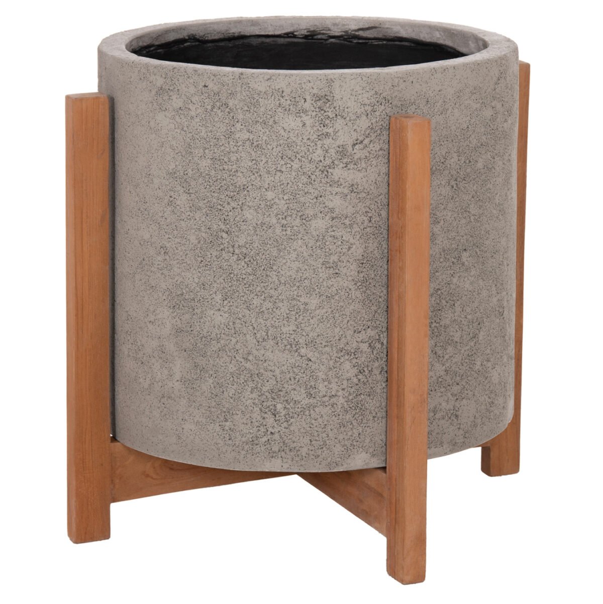 ΓΛΑΣΤΡΑ/ΚΑΣΠΟ ΕΣΩΤ.ΧΩΡΟΥ HOFF HM4682.03M FIBER CEMENT ΓΚΡΙ-TEAK ΒΑΣΗ Φ40x39Υεκ - Image 9