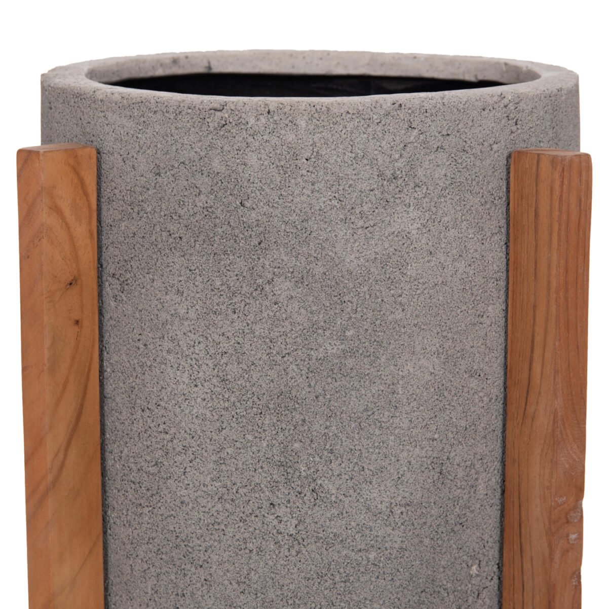 ΓΛΑΣΤΡΑ/ΚΑΣΠΟ ΕΣΩΤ.ΧΩΡΟΥ HOFF HM4682.03S FIBER CEMENT ΓΚΡΙ-TEAK ΒΑΣΗ Φ33x42Υεκ - Image 4
