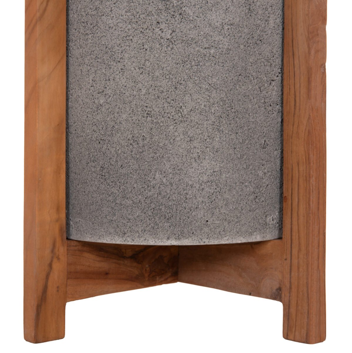 ΓΛΑΣΤΡΑ/ΚΑΣΠΟ ΕΣΩΤ.ΧΩΡΟΥ HOFF HM4682.03S FIBER CEMENT ΓΚΡΙ-TEAK ΒΑΣΗ Φ33x42Υεκ - Image 5