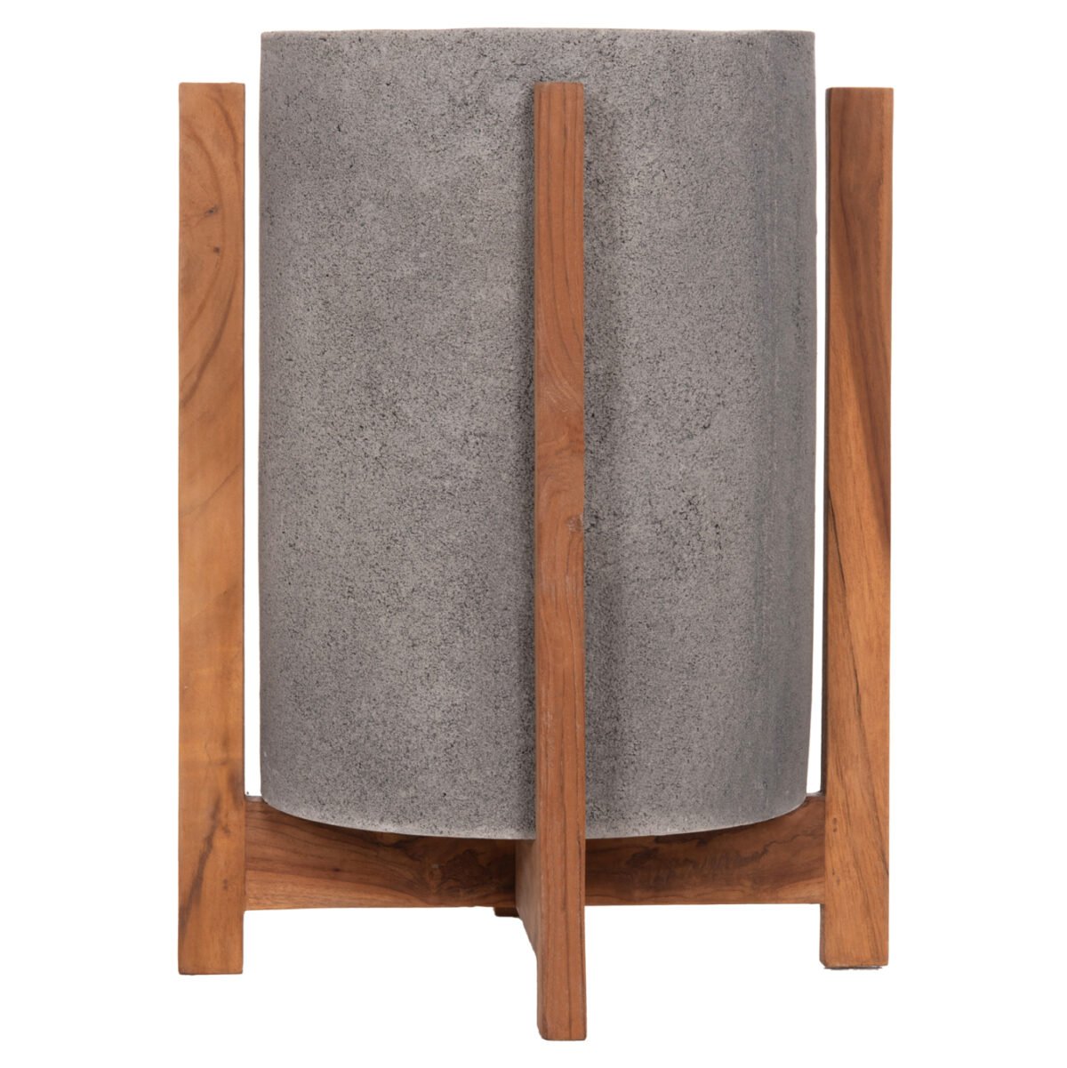 ΓΛΑΣΤΡΑ/ΚΑΣΠΟ ΕΣΩΤ.ΧΩΡΟΥ HOFF HM4682.03S FIBER CEMENT ΓΚΡΙ-TEAK ΒΑΣΗ Φ33x42Υεκ - Image 6
