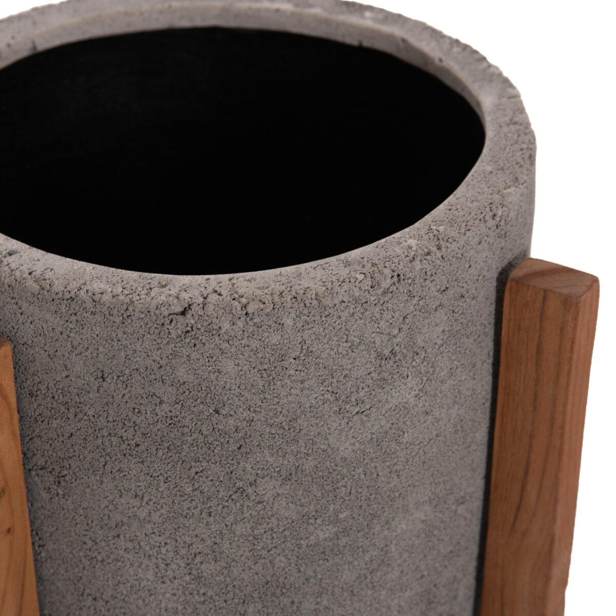 ΓΛΑΣΤΡΑ/ΚΑΣΠΟ ΕΣΩΤ.ΧΩΡΟΥ HOFF HM4682.03S FIBER CEMENT ΓΚΡΙ-TEAK ΒΑΣΗ Φ33x42Υεκ - Image 8