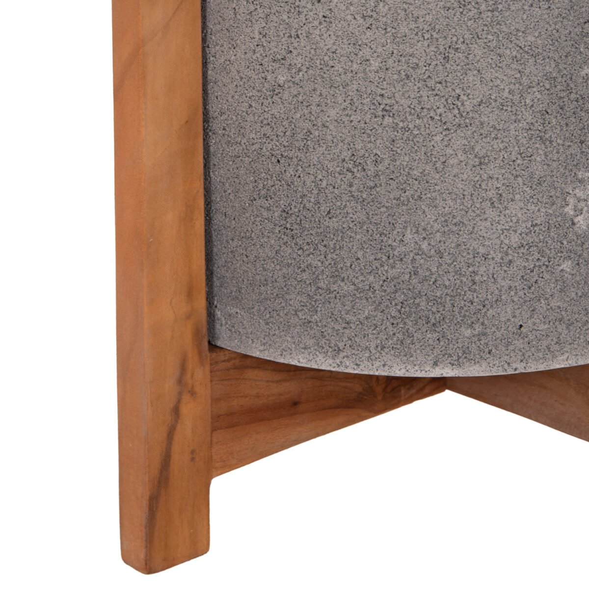 ΓΛΑΣΤΡΑ/ΚΑΣΠΟ ΕΣΩΤ.ΧΩΡΟΥ HOFF HM4682.03S FIBER CEMENT ΓΚΡΙ-TEAK ΒΑΣΗ Φ33x42Υεκ - Image 9