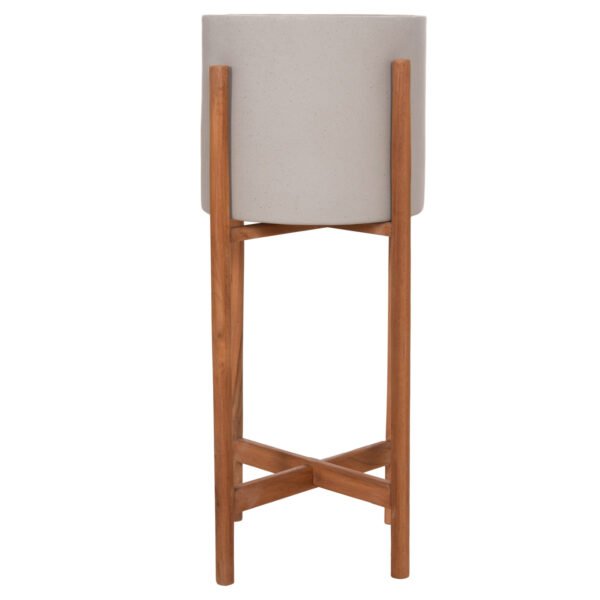 ΓΛΑΣΤΡΑ ΕΣΩΤ.ΧΩΡΟΥ RENTIL HM4684.03S FIBER CEMENT ΧΡΩΜΑ ΓΚΡΙ--ΒΑΣΗ TEAK Φ27x56Υ - Image 3