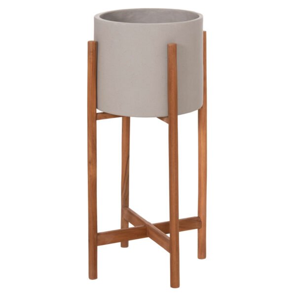 ΓΛΑΣΤΡΑ ΕΣΩΤ.ΧΩΡΟΥ RENTIL HM4684.03S FIBER CEMENT ΧΡΩΜΑ ΓΚΡΙ--ΒΑΣΗ TEAK Φ27x56Υ - Image 7
