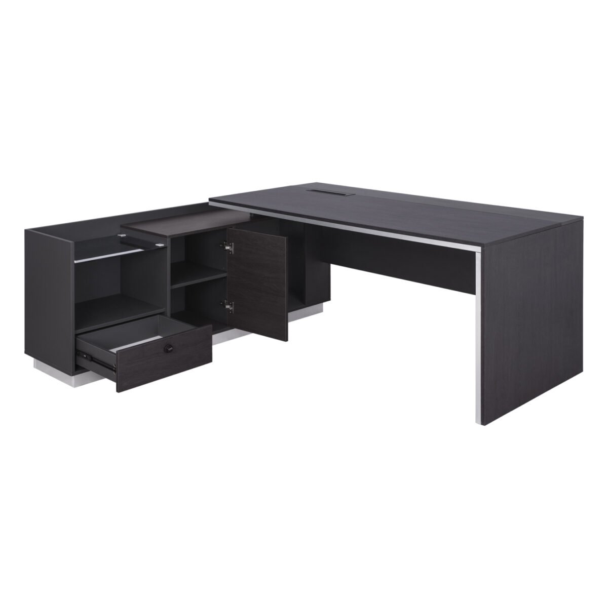 ΓΡΑΦΕΙΟ ΕΠΑΓΓΕΛΜΑΤΙΚΟ ΑΡΙΣΤΕΡΗ ΓΩΝΙΑ ROSEWOOD HM2112L 200X160X76Υ εκ. - Image 3