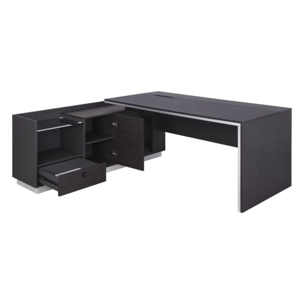 ΓΡΑΦΕΙΟ ΕΠΑΓΓΕΛΜΑΤΙΚΟ ΑΡΙΣΤΕΡΗ ΓΩΝΙΑ ROSEWOOD HM2112L 200X160X76Υ εκ. - Image 3