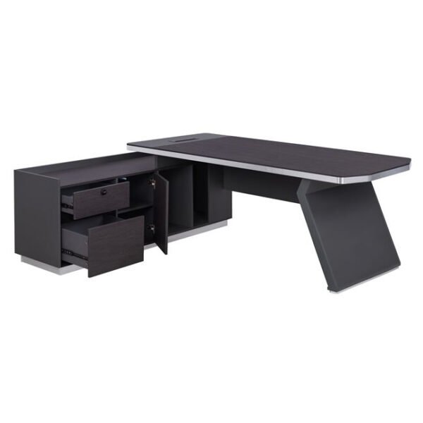 ΓΡΑΦΕΙΟ ΕΠΑΓΓΕΛΜΑΤΙΚΟ ΑΡΙΣΤΕΡΗ ΓΩΝΙΑ ROSEWOOD HM2084L 220X180X76Υεκ. - Image 3