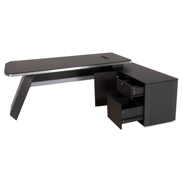ΓΡΑΦΕΙΟ ΕΠΑΓΓΕΛΜΑΤΙΚΟ ΔΕΞΙΑ ΓΩΝΙΑ ROSEWOOD HM2083R 220X180X76Υ εκ. - Image 3