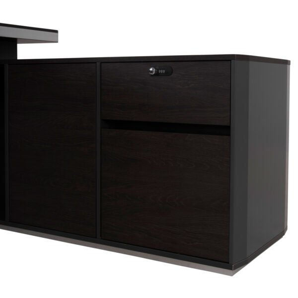 ΓΡΑΦΕΙΟ ΕΠΑΓΓΕΛΜΑΤΙΚΟ ΔΕΞΙΑ ΓΩΝΙΑ ROSEWOOD HM2083R 220X180X76Υ εκ. - Image 7