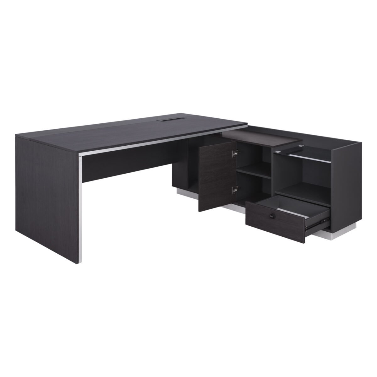 ΓΡΑΦΕΙΟ ΕΠΑΓΓΕΛΜΑΤΙΚΟ ΔΕΞΙΑ ΓΩΝΙΑ ROSEWOOD HM2112R 200X160X76Υ εκ. - Image 2