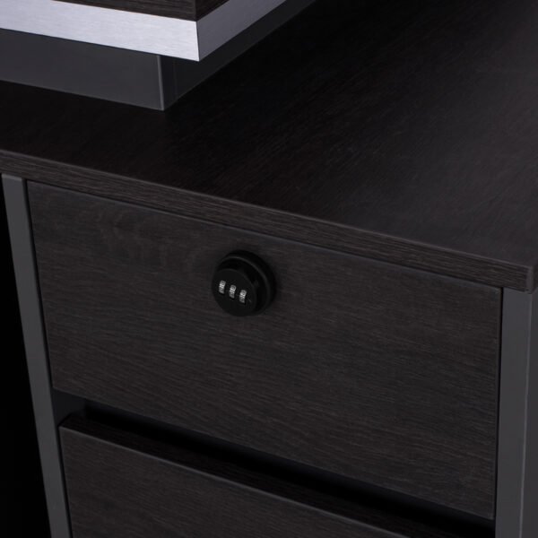 ΓΡΑΦΕΙΟ ΕΠΑΓΓΕΛΜΑΤΙΚΟ ΜΕ ΔΕΞΙΟ ΝΤΟΥΛΑΠΙ ROSEWOOD HM2113R 180X80X76Υ εκ. - Image 6