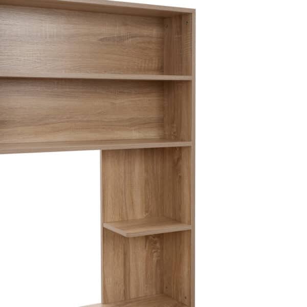 ΓΡΑΦΕΙΟ ΜΕ ΒΙΒΛΙΟΘΗΚΗ-ΡΑΦΙΕΡΑ STATUS HM2032.02 SONOMA 120X55X182 - Image 5
