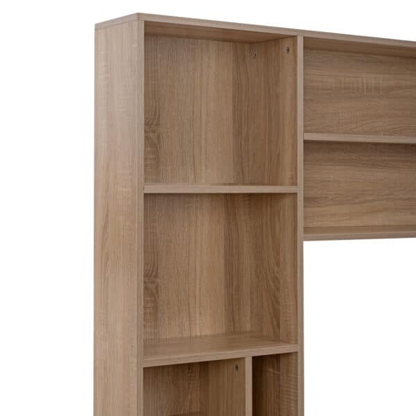 ΓΡΑΦΕΙΟ ΜΕ ΒΙΒΛΙΟΘΗΚΗ-ΡΑΦΙΕΡΑ STATUS HM2032.02 SONOMA 120X55X182 - Image 6