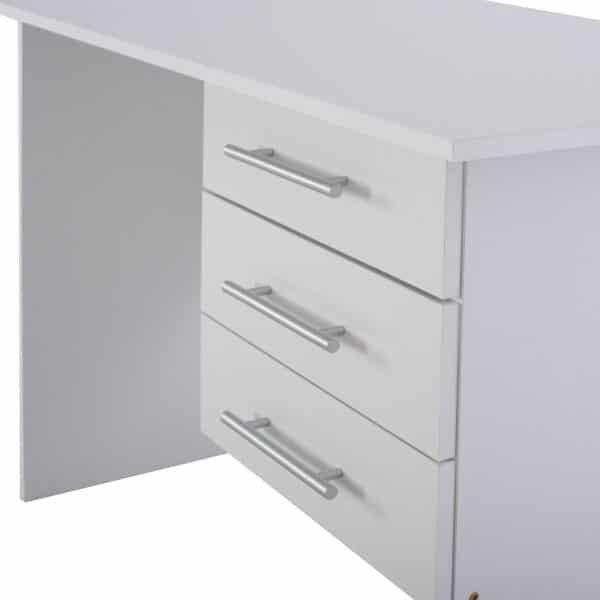 ΓΡΑΦΕΙΟ ΜΕΛΑΜΙΝΗΣ ENSLEY HM2029.05 ΜΕ 3 ΣΥΡΤΑΡΙΑ ΛΕΥΚΟ 120X60X76 εκ. - Image 5