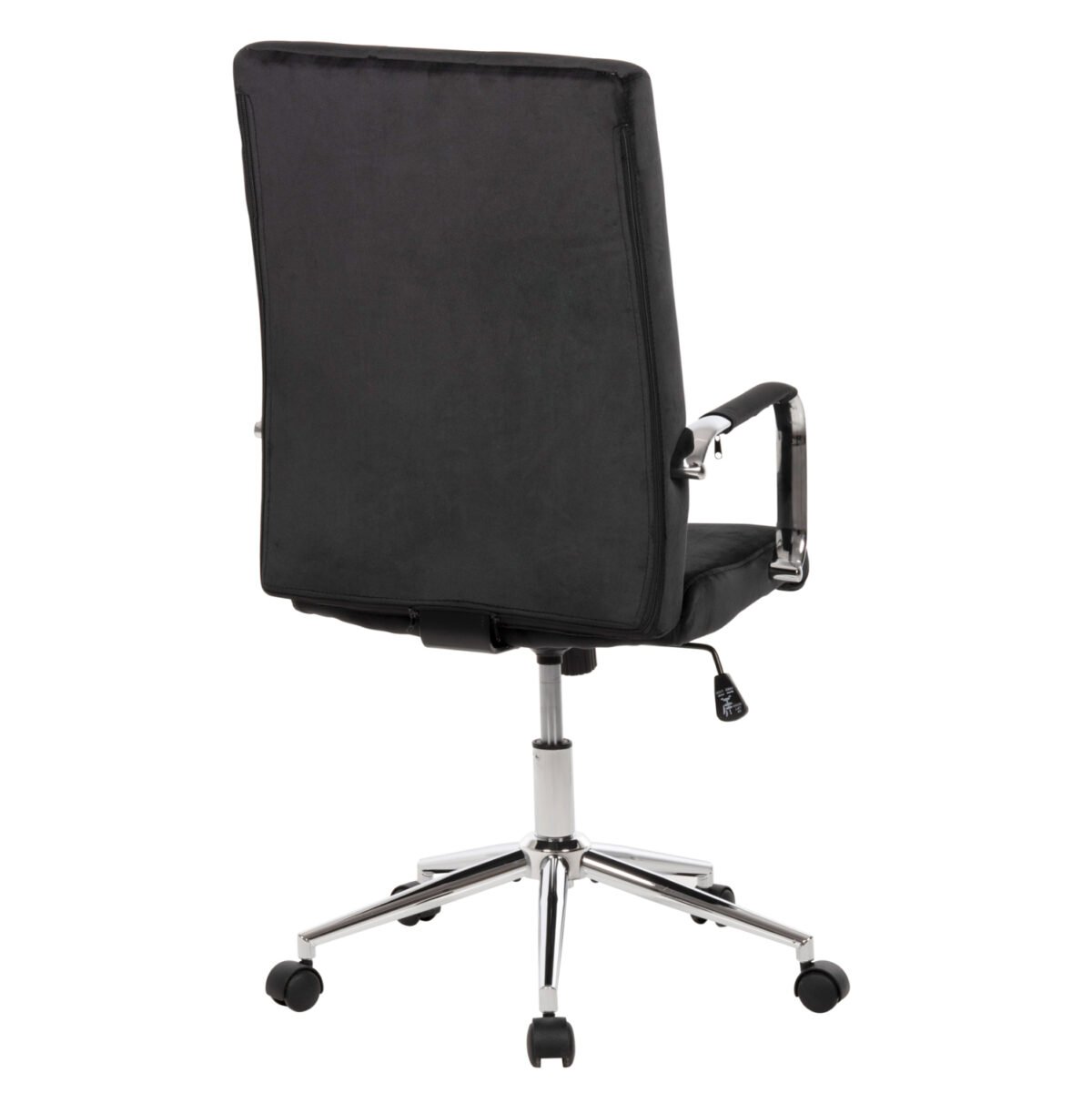 ΚΑΡΕΚΛΑ ΓΡΑΦΕΙΟΥ JOSEF HM1181.04 ΜΑΥΡΟ ΒΕΛΟΥΔΟ-INOX ΒΑΣΗ 58x61x105-113Yεκ. - Image 5