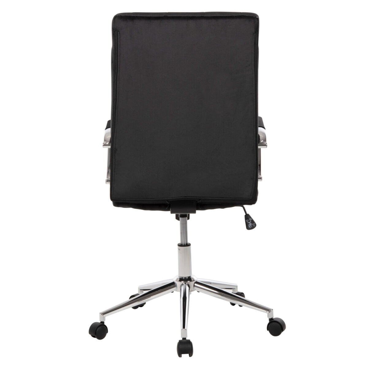 ΚΑΡΕΚΛΑ ΓΡΑΦΕΙΟΥ JOSEF HM1181.04 ΜΑΥΡΟ ΒΕΛΟΥΔΟ-INOX ΒΑΣΗ 58x61x105-113Yεκ. - Image 6