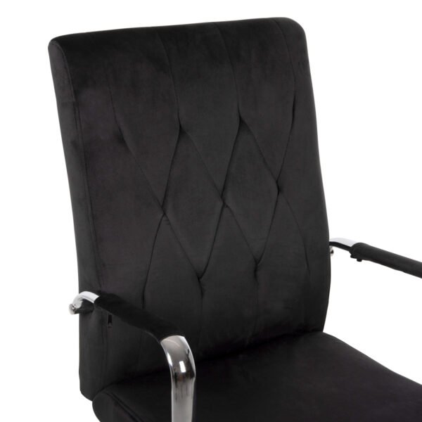 ΚΑΡΕΚΛΑ ΓΡΑΦΕΙΟΥ JOSEF HM1181.04 ΜΑΥΡΟ ΒΕΛΟΥΔΟ-INOX ΒΑΣΗ 58x61x105-113Yεκ. - Image 7