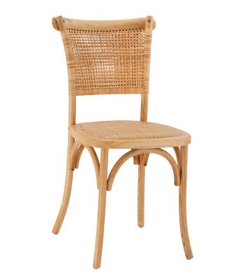 ΚΑΡΕΚΛΑ ΤΡΑΠΕΖΑΡΙΑΣ LIBERTY HM8752.11 TOON ΞΥΛΟ-ΨΑΘΑ RATTAN---Β'ΔΙΑΛΟΓΗΣ 49x54x89Υεκ